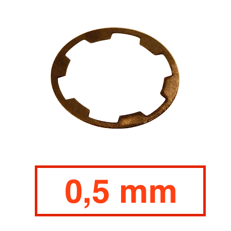 Cale réglage pignon synchro - 0,5 mm