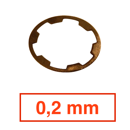 Cale réglage pignon synchro - 0,2 mm