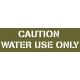 pochoir adhésif jerrycan eau US "WATER ONLY"