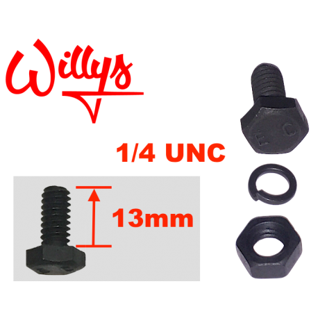 Boulon "E  C" Willys 1/4 UNC - 13mm