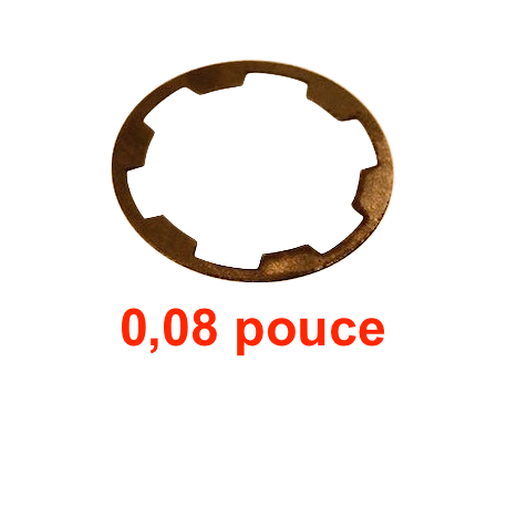 Cale réglage pignon synchro - 0,08 pouce