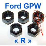 Écrou serrage roue sur tambour freins - Pas à droite - Ford GPW